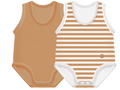 J BIMBI body giromanica bipack 0-36 marrone