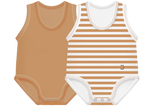 J BIMBI body giromanica bipack 0-36 marrone