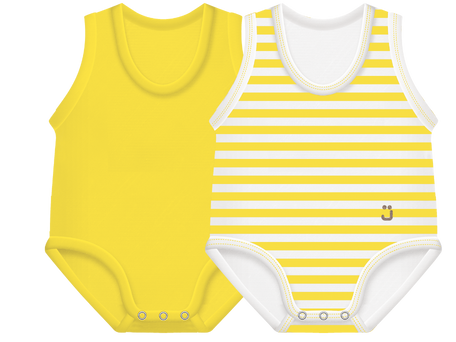 J BIMBI body giromanica bipack 0-36 giallo