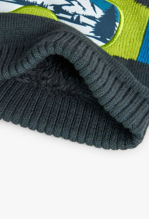 Cappello lavorato a maglia "occhiali" ragazzo