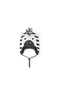Cappello zebra per neonati antracite
