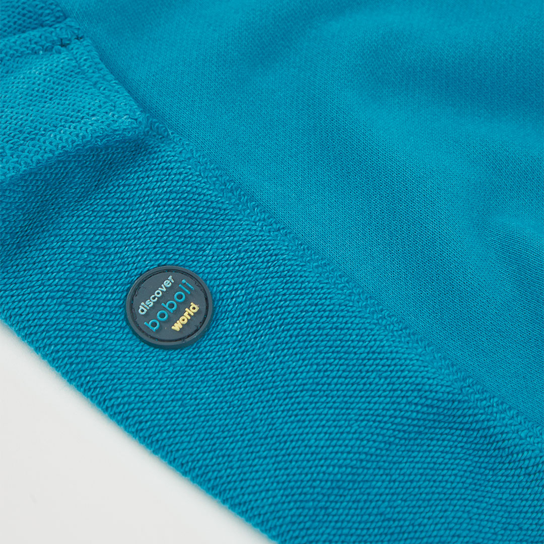 Short felpa leggera con tasconi