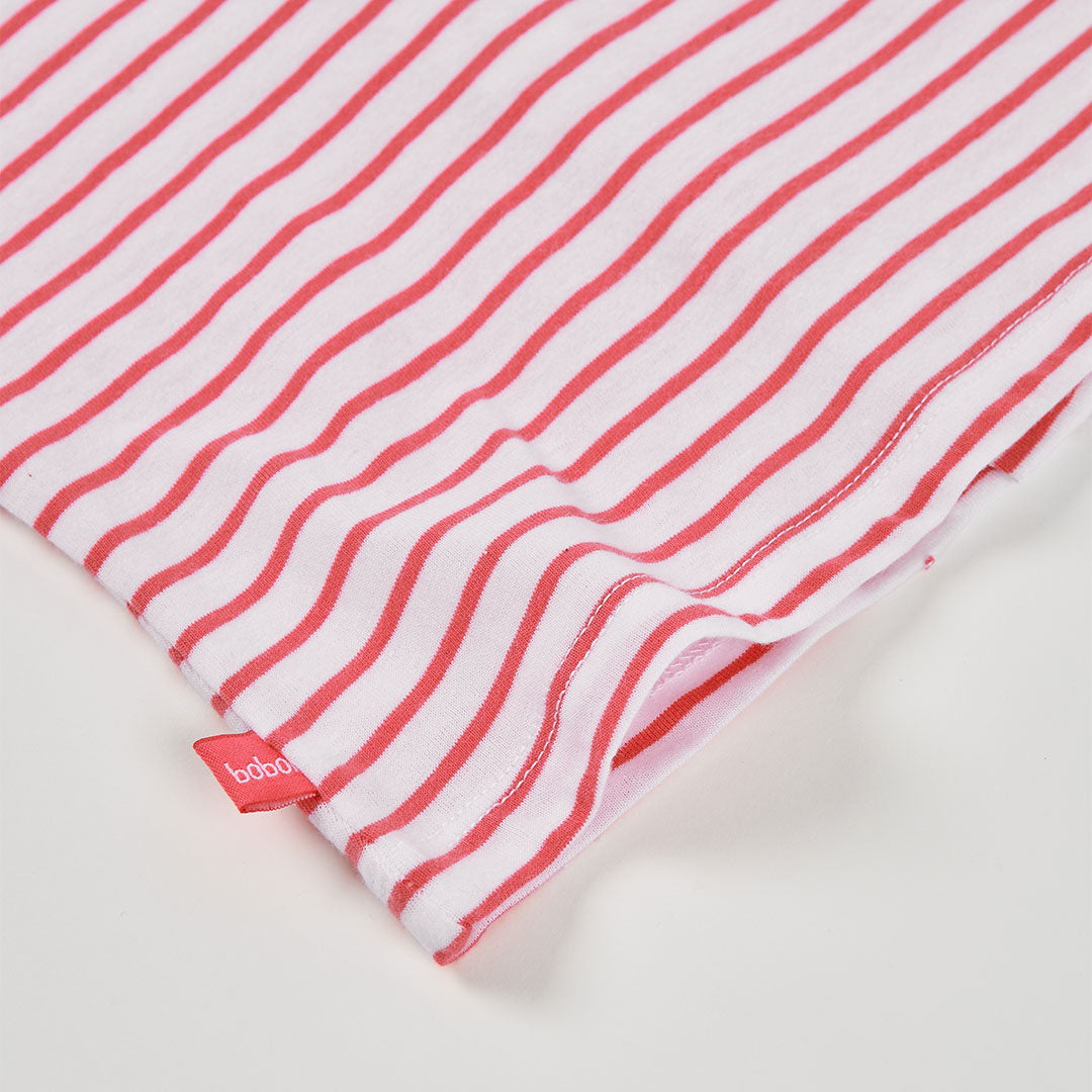 T-shirt manica lunga neonata righe rosse