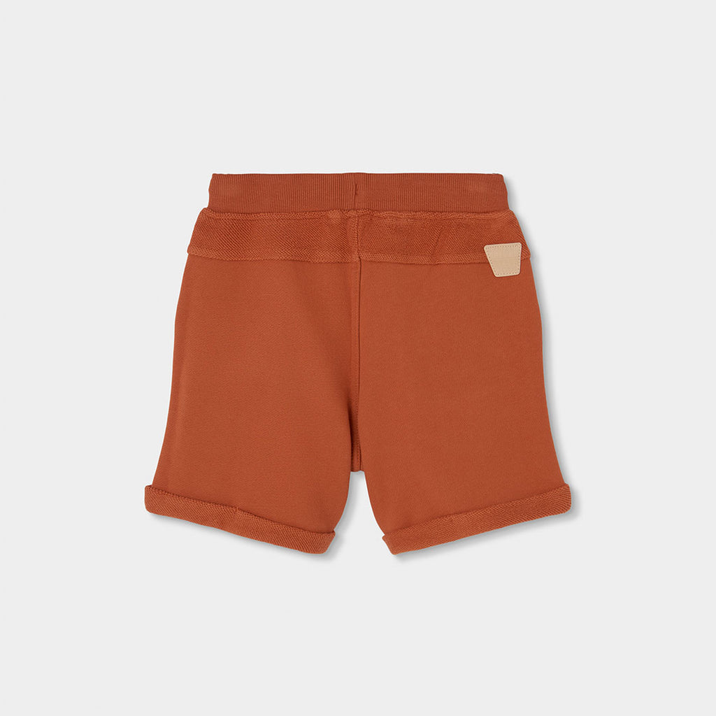 Short felpa leggera bambino arancio