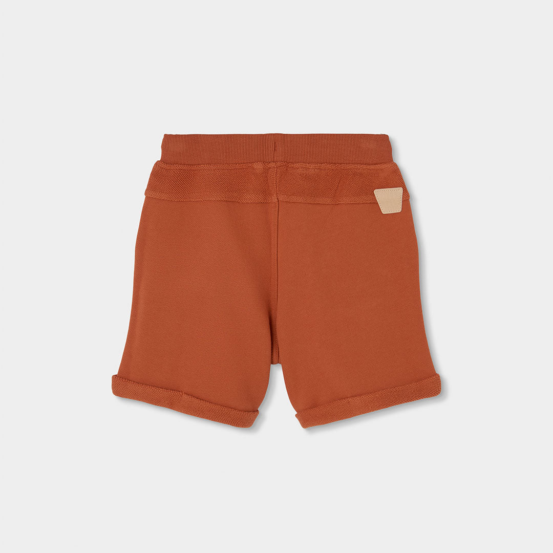 Short felpa leggera bambino arancio