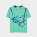 T-shirt mezza manica maschera e boccaglio