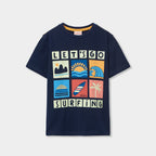 T-shirt mezza manica ‘let’s go surfing’