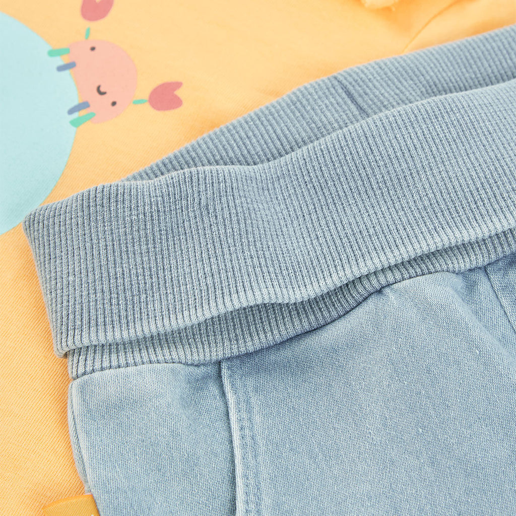Completo neonato t-shirt manica lunga pantalone lungo