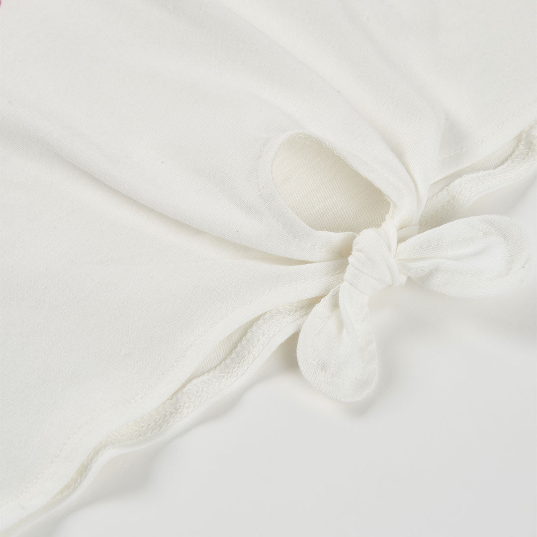 T-shirt mezza manica nodo