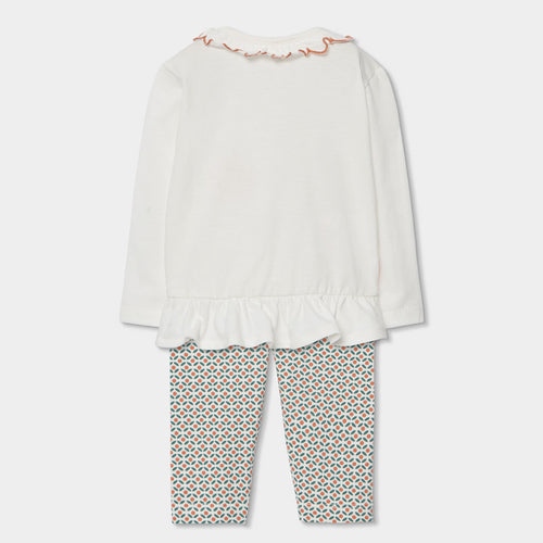 Completo neonata t-shirt manica lunga e leggings