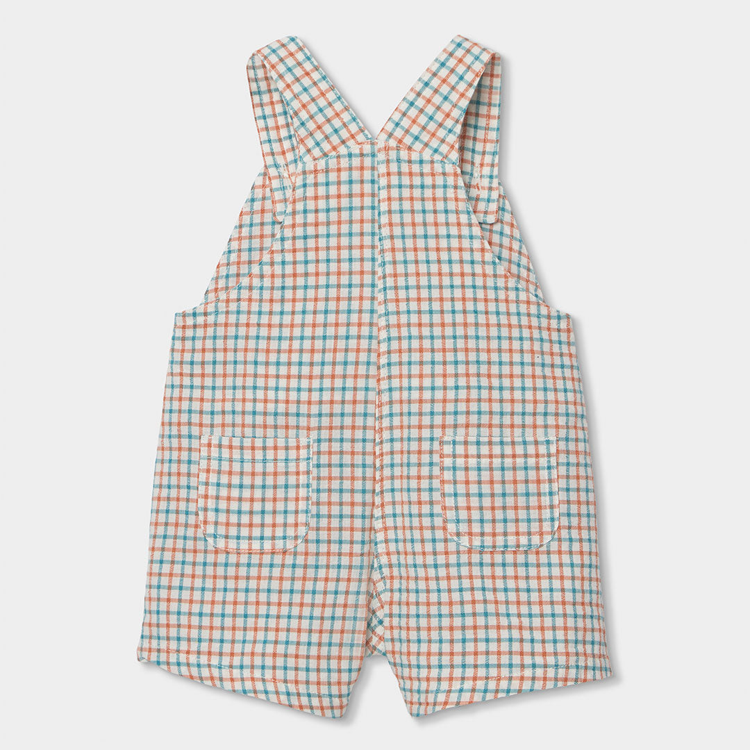Completo neonato salopette e t-shirt mezza manica sole