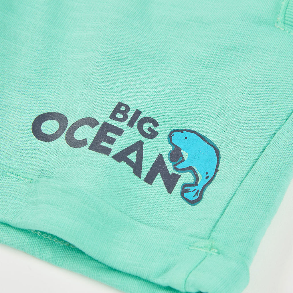 Short felpa leggera ‘big ocean’