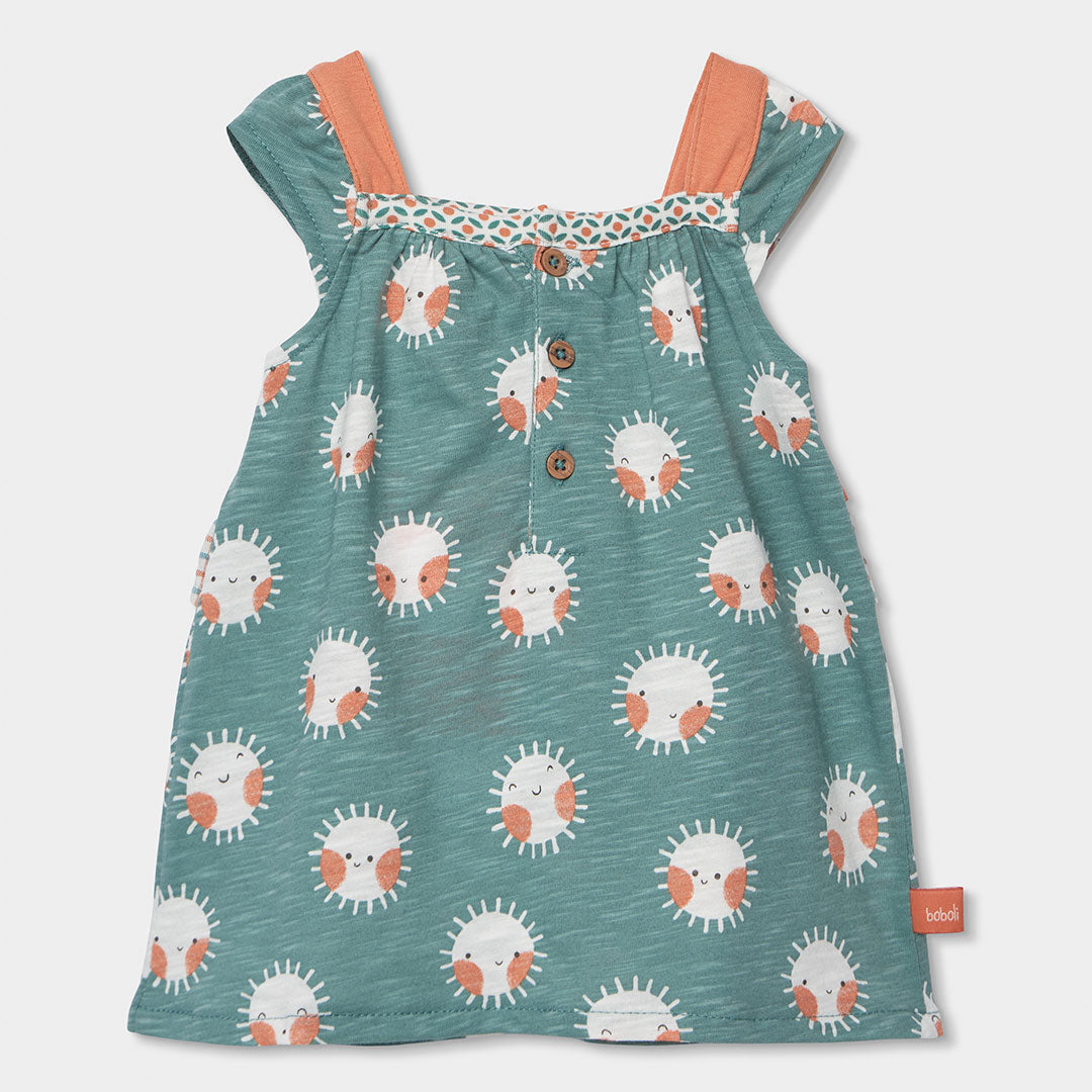 Vestito neonata rouges e stampa sole