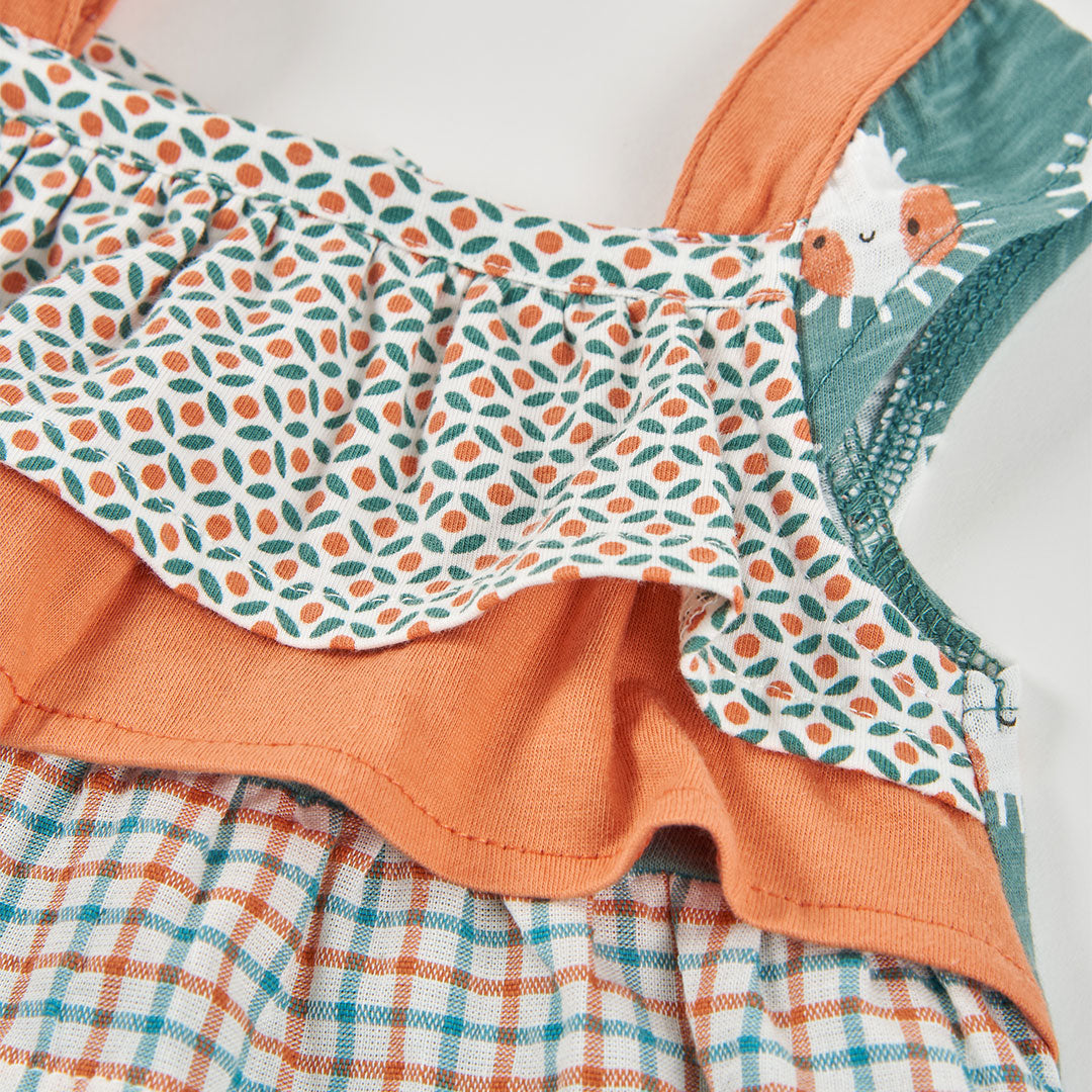 Vestito neonata rouges e stampa sole