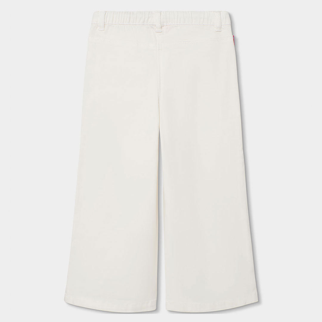 Pantaloni palazzo bianchi bambina