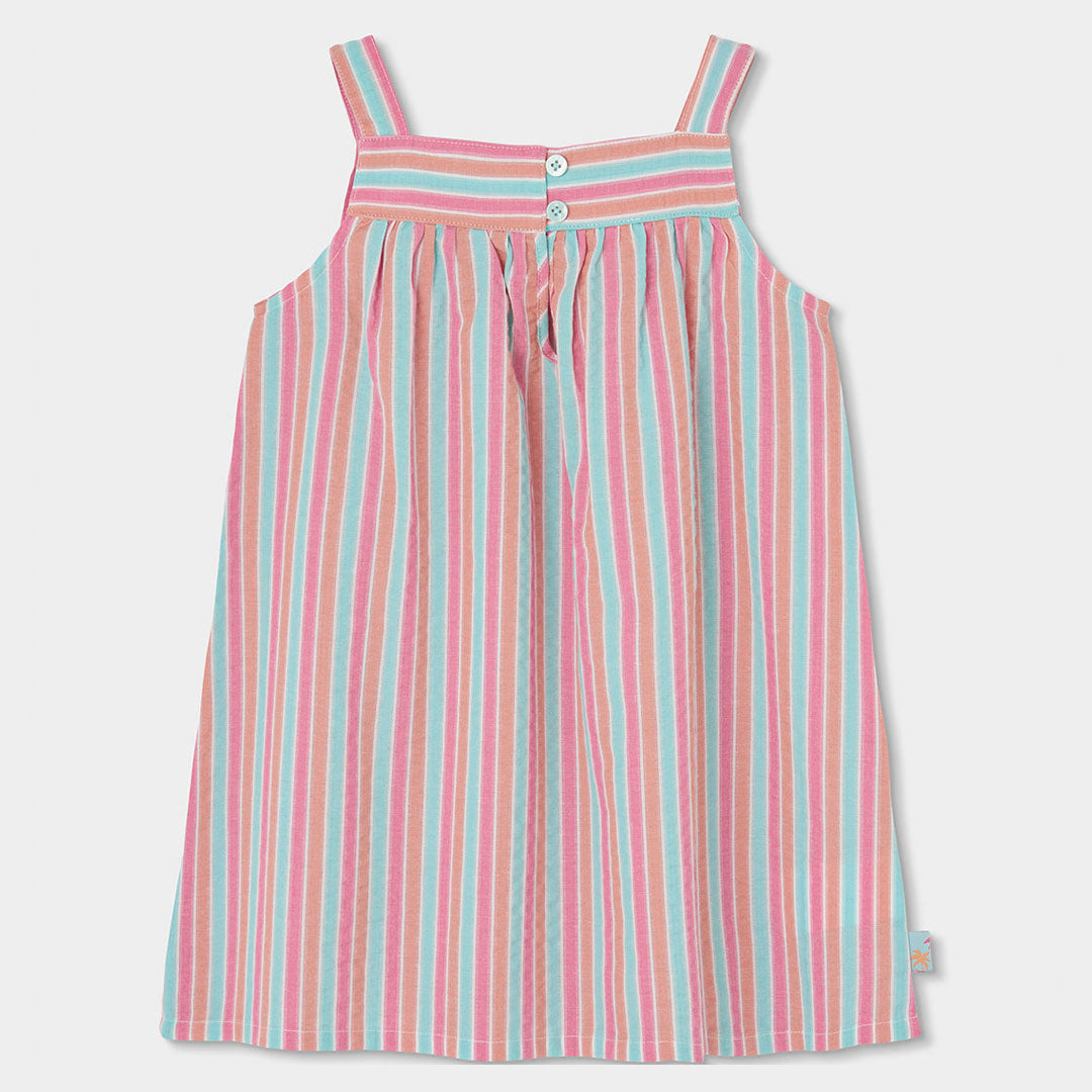 Vestito granny square righe verticali