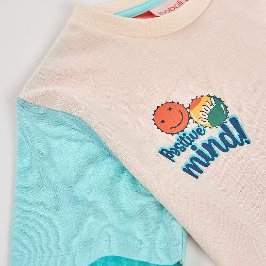 T-shirt mezza manica ‘positive mind’