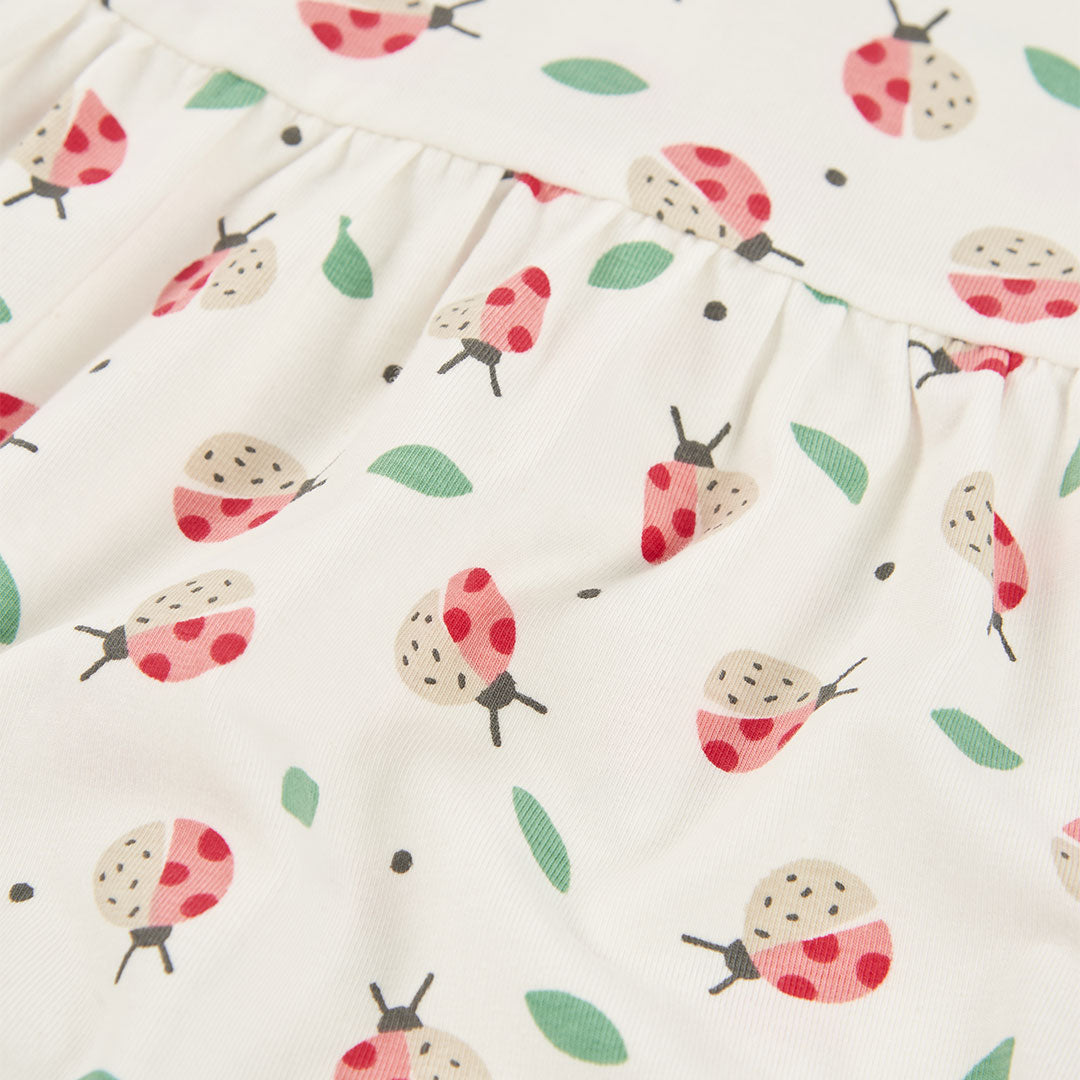 Vestito neonata cotone coccinelle