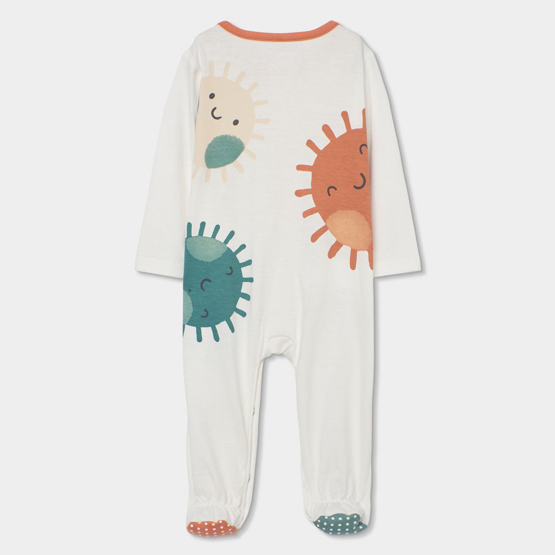 Tutina neonato con piedini sole
