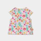 Completo salopette gonna e t-shirt mezza manica