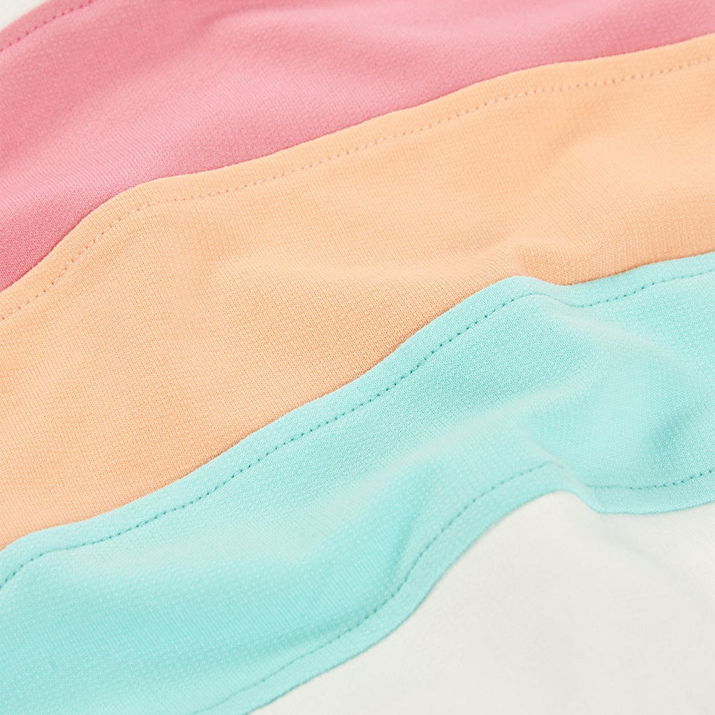 Felpa girocollo strisce colorate