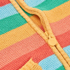 Cardigan maglia righe colorate