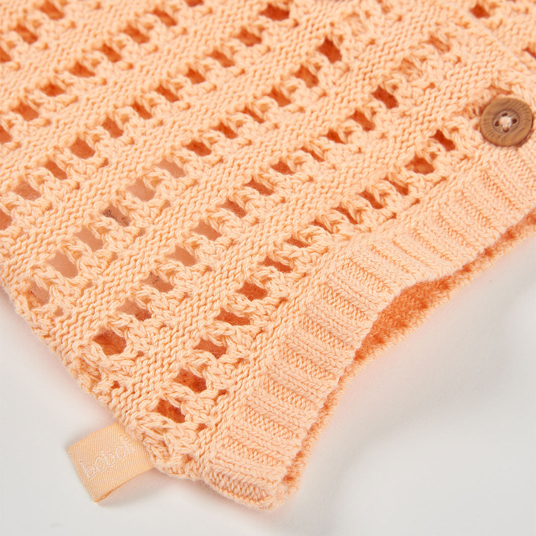 Cardigan traforato giallo 