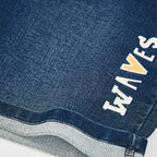 Short jeans ‘waves’ bambino