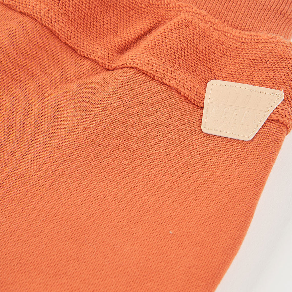 Short felpa leggera bambino arancio