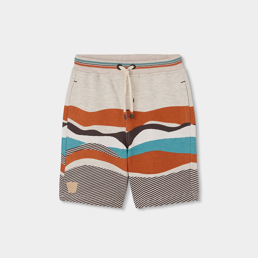 Bermuda felpa leggera stampa onde