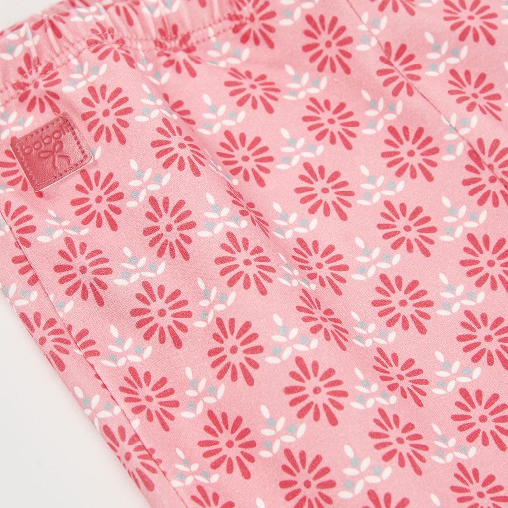 Leggings a zampa bambina fantasia fiori
