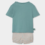 Completo neonato t-shirt mezza manica e pantaloncino sole