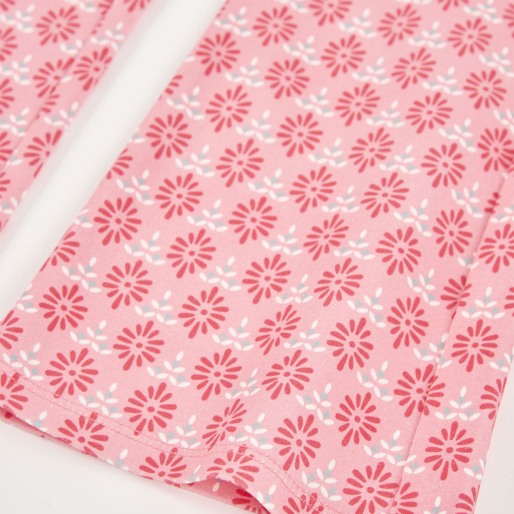 Leggings a zampa bambina fantasia fiori