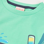 T-shirt mezza manica maschera e boccaglio