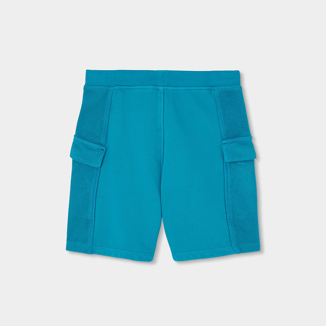 Short felpa leggera con tasconi