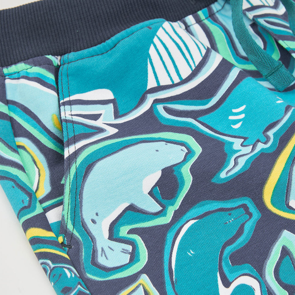 Short in felpa leggera balene e foche