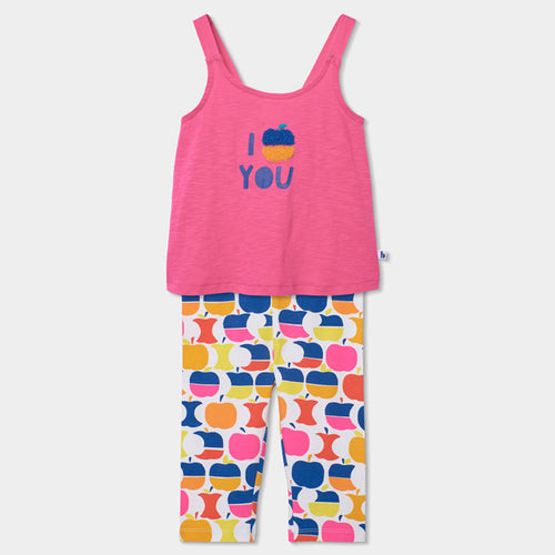 Completo bambina canotta e leggings 3/4