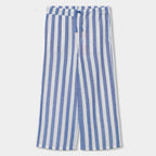 Pantaloni palazzo lino a righe bambina