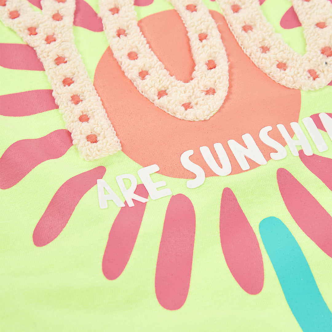 T-shirt mezza manica ‘you are sunshine’