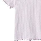 T-shirt mezza manica a coste Irene