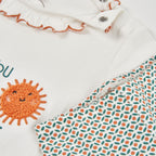 Completo neonata t-shirt manica lunga e leggings