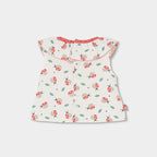 Completo neonata t-shirt giromanica con colletto e culotte