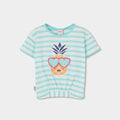 T-shirt mezza manica arricciata