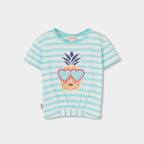 T-shirt mezza manica arricciata
