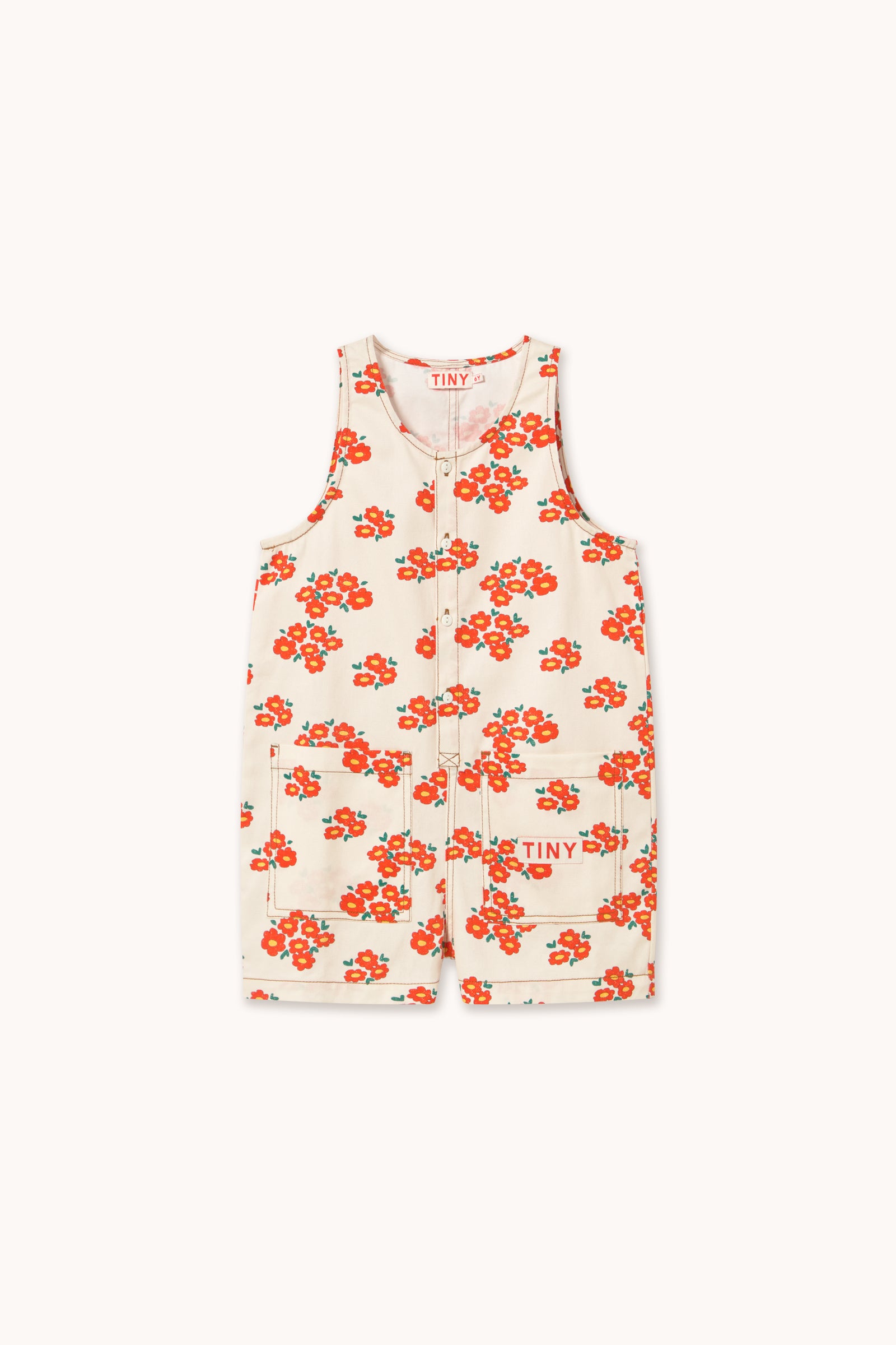 Salopette giromanica fiori