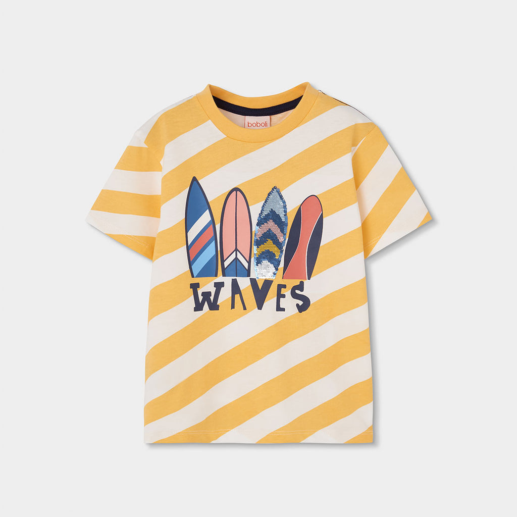 T-shirt mezza manica ‘waves'