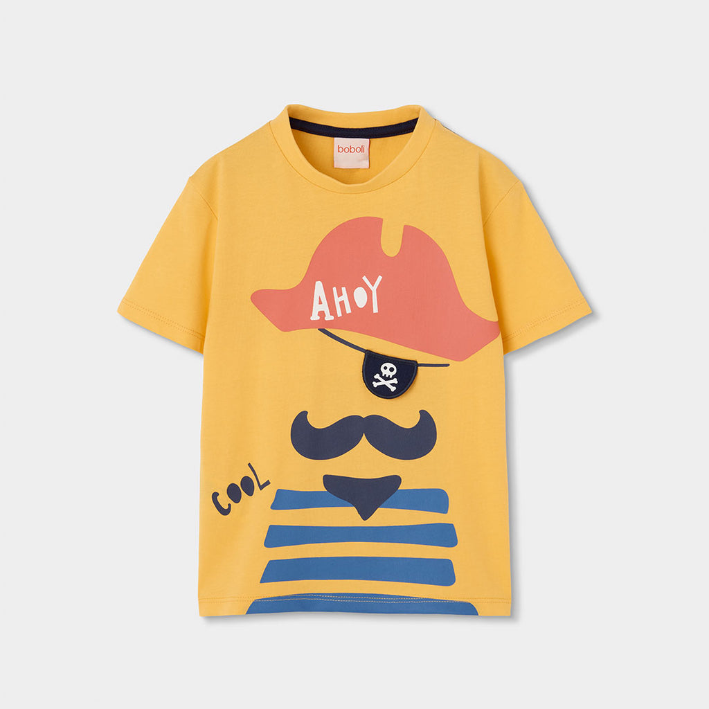 T-shirt mezza manica pirata