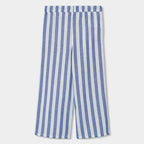 Pantaloni palazzo lino a righe bambina
