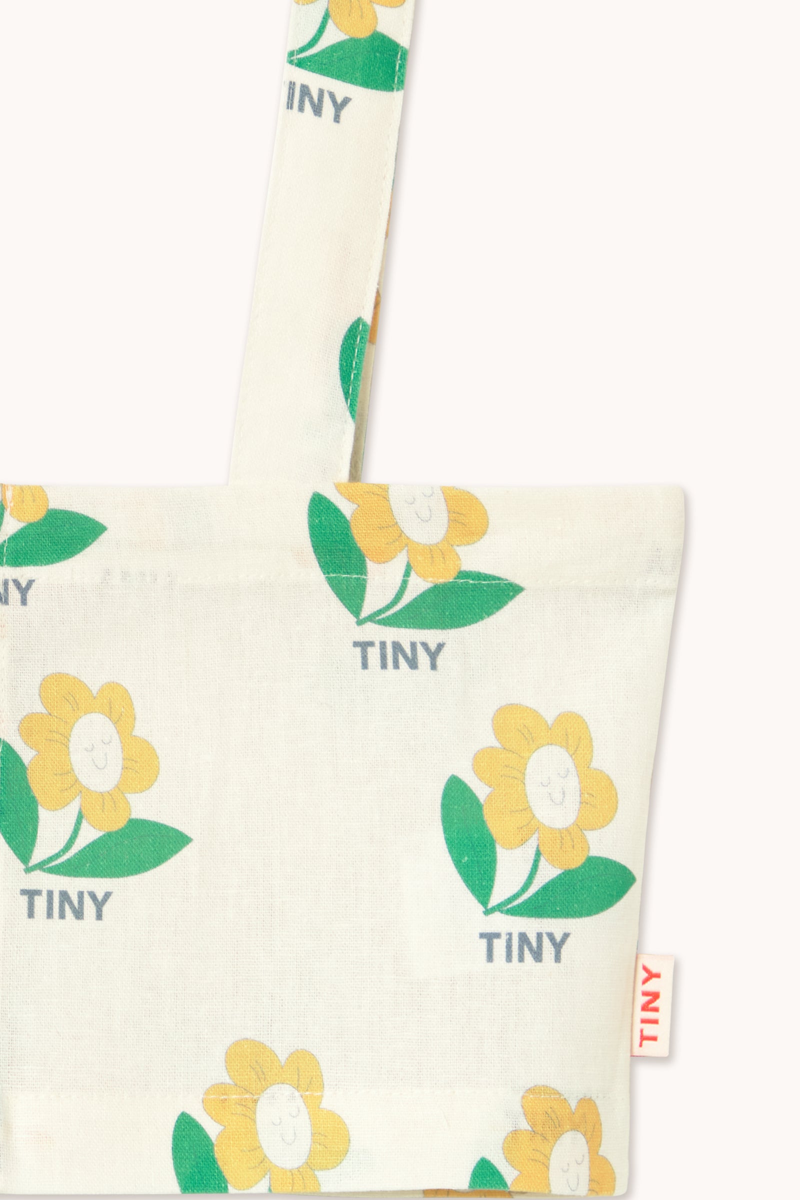 Crop top lino fiorellini