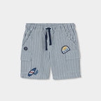 Pantaloncino con tasche righe bambino